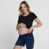 Shorts-Jeans Gestante Basic