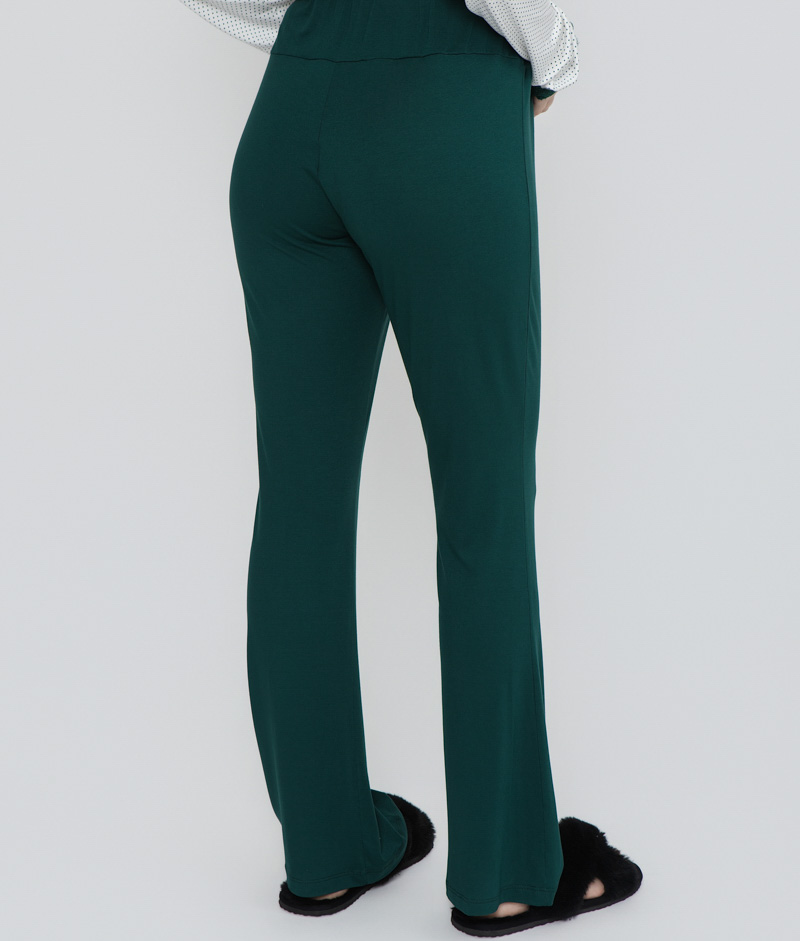 Pijama Gestante Visco Poá Verde