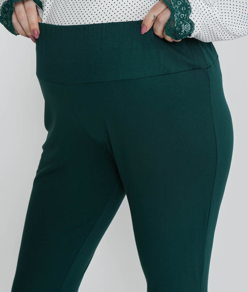 Pijama Gestante Visco Poá Verde