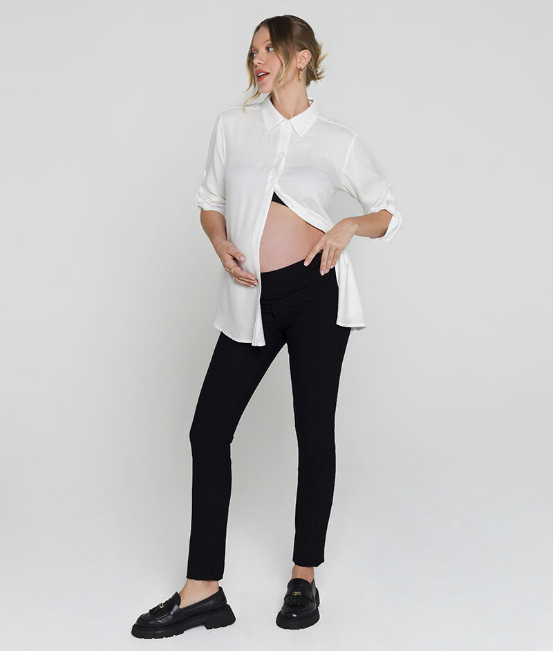 Camisa Gestante Basic Off White