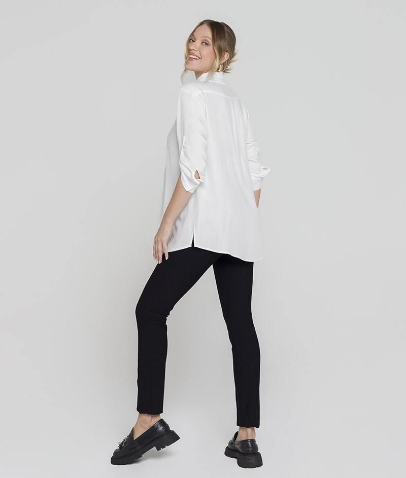 Camisa Gestante Basic Off White