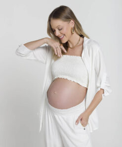 Camisa Gestante Basic Off White