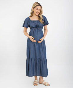 Vestido Gestante Jeans Mariane