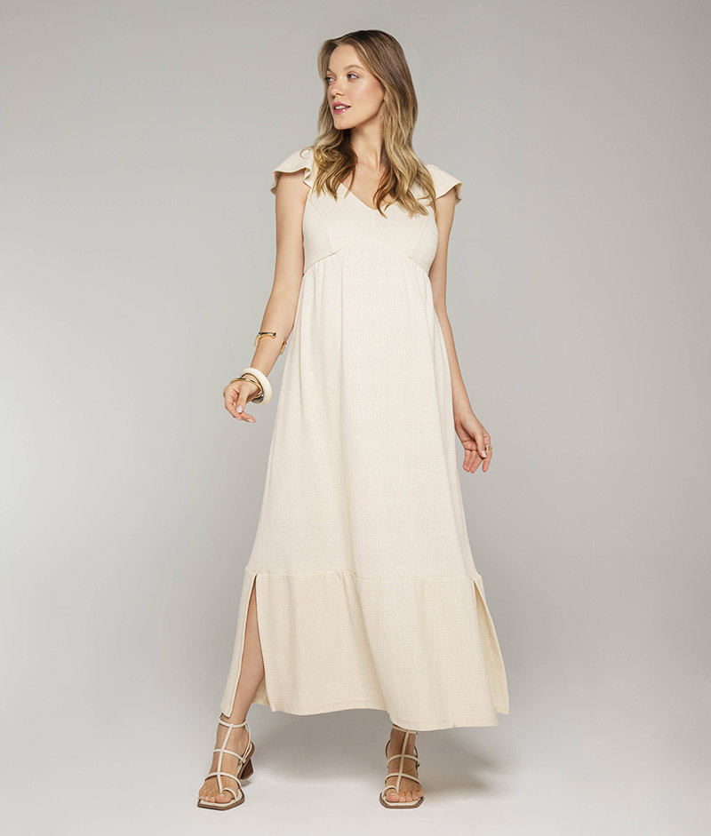 Vestido Gestante Longo Malha Naturale