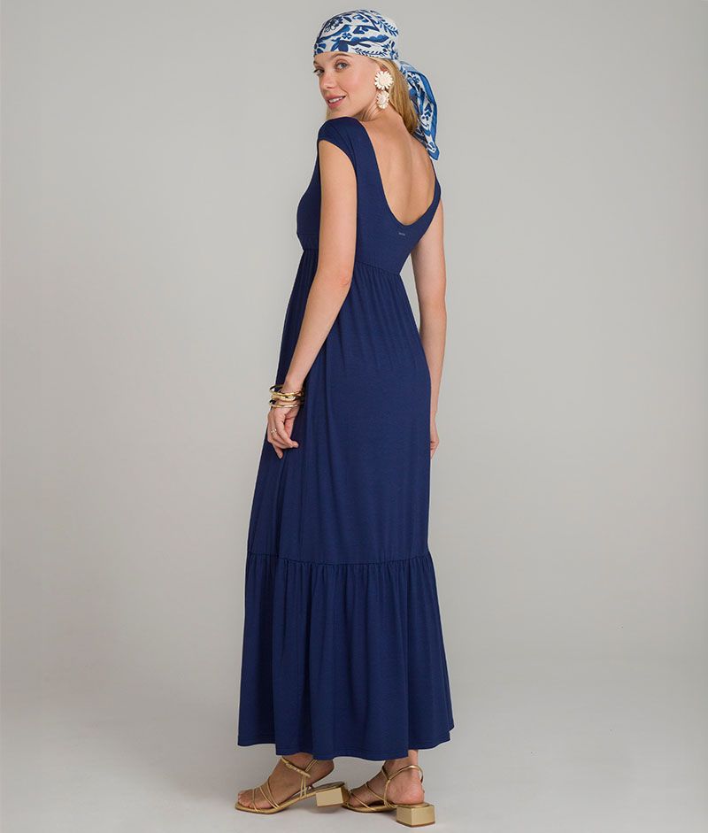 Vestido Gestante Comfy Malha com Torção