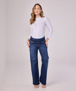 Calça Jeans Gestante Reta Spesso
