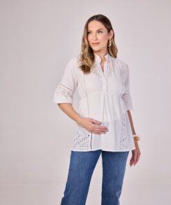 Bata Manga 3/4 Laise Geometrica