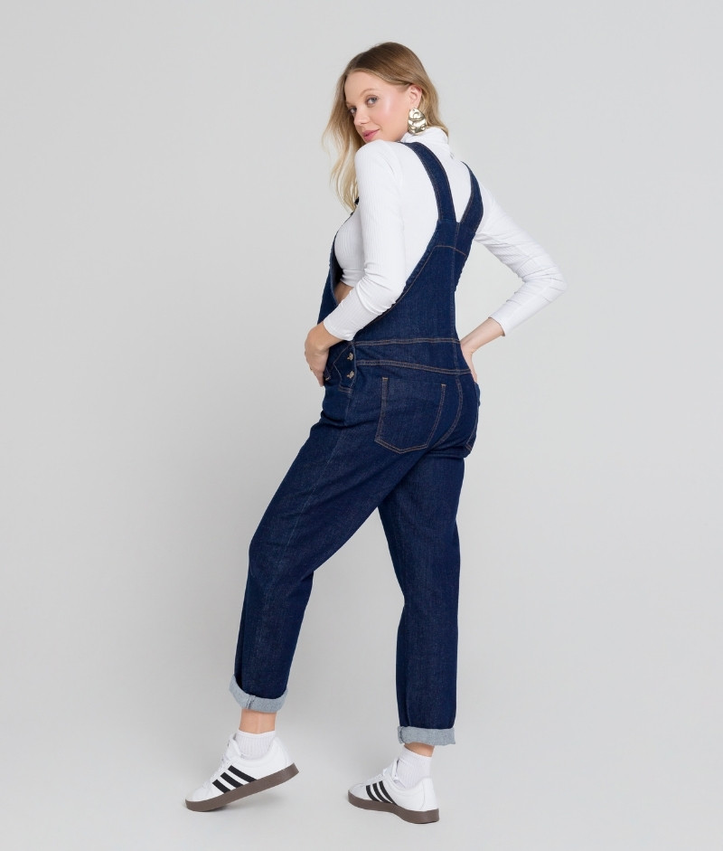 Macacão Gestante Jeans Classic