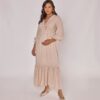 Vestido Longo com Babados